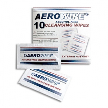 Aerowipe Alcohol Free Cleansing Wipes 100 Box