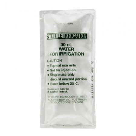 Water For Irrigation Sterile 30ml Sachet